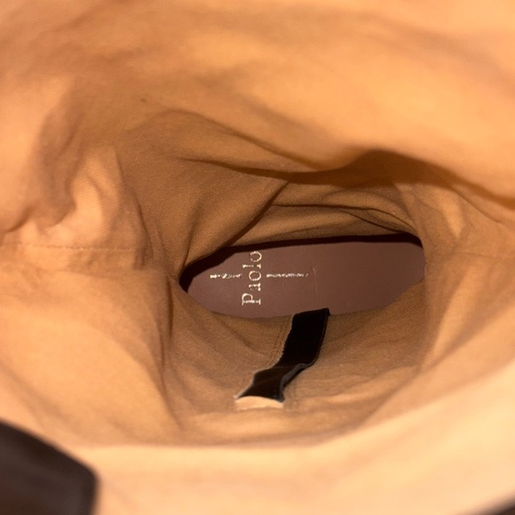 Linea Paolo Kamile Knee High Wide Calf Riding Boot Black Size 9.5 16.25” calf - Picture 6 of 7